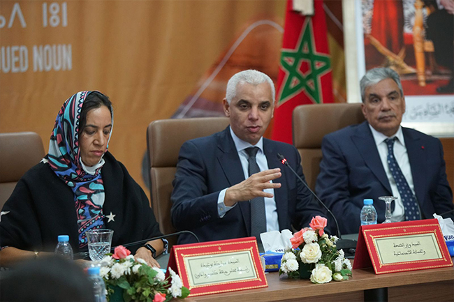 Signature de convention-cadre de partenariat entre le Ministère de la Santé et de la Protection Sociale et le Conseil de la région Guelmim-Oued Noun